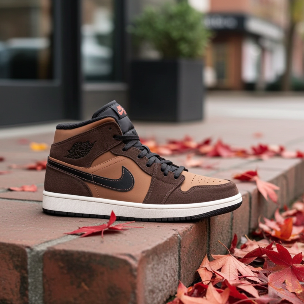 Air Jordan 1 Mid SE 'Dark Chocolate' – Earth Tone Brown