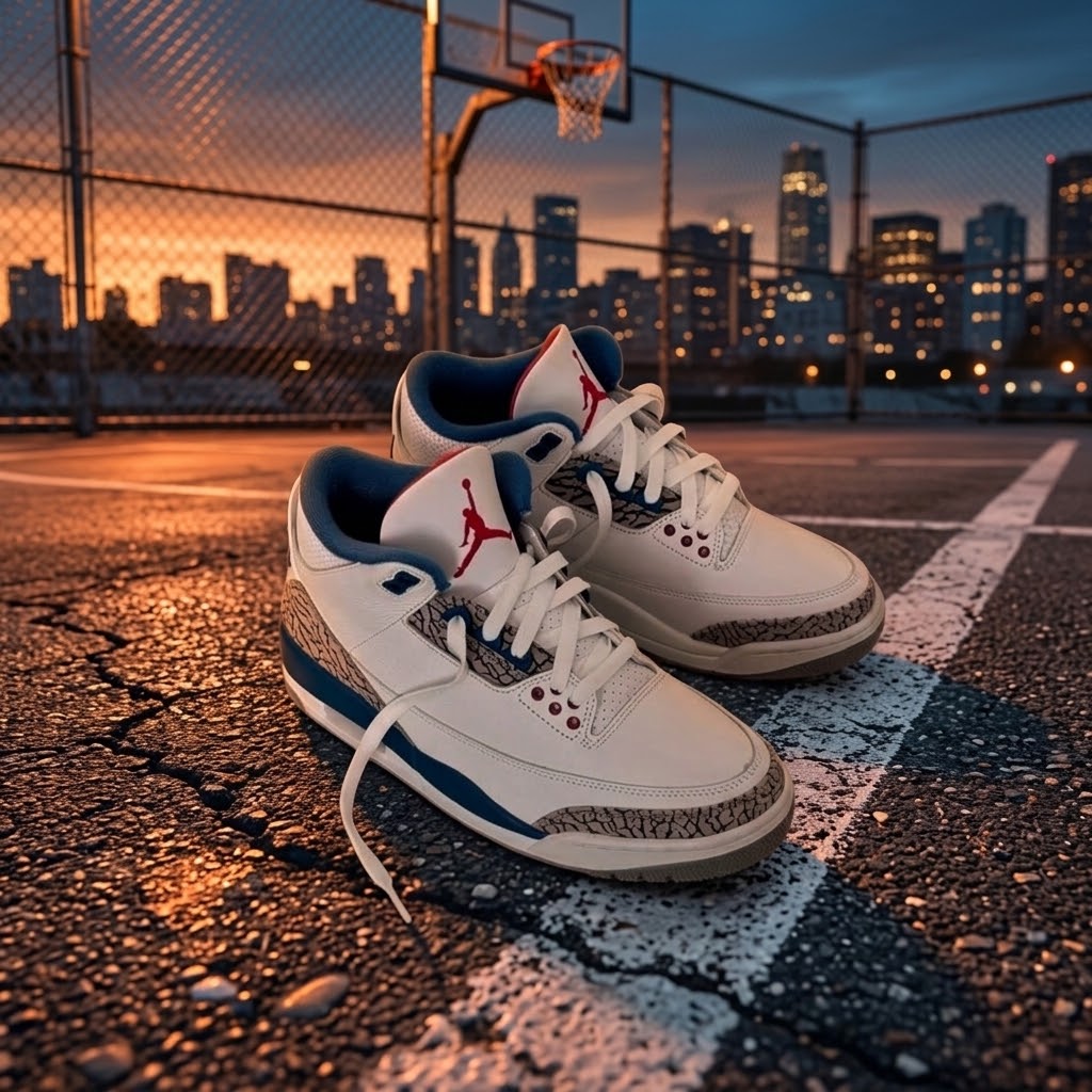 Air Jordan 3 Retro 'Wizards' – White/True Blue/Metallic Copper