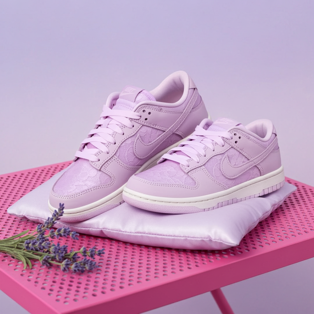 Nike Dunk Low Women's Lace Pack 'Regal Pink' – Soft Pearl