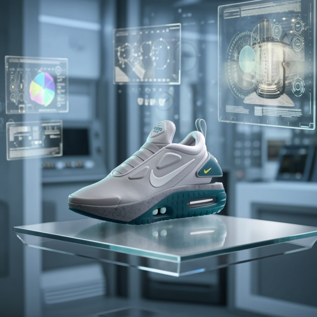 Nike Adapt Auto Max 'Jetstream' Power-Lacing Sneaker – White/Teal