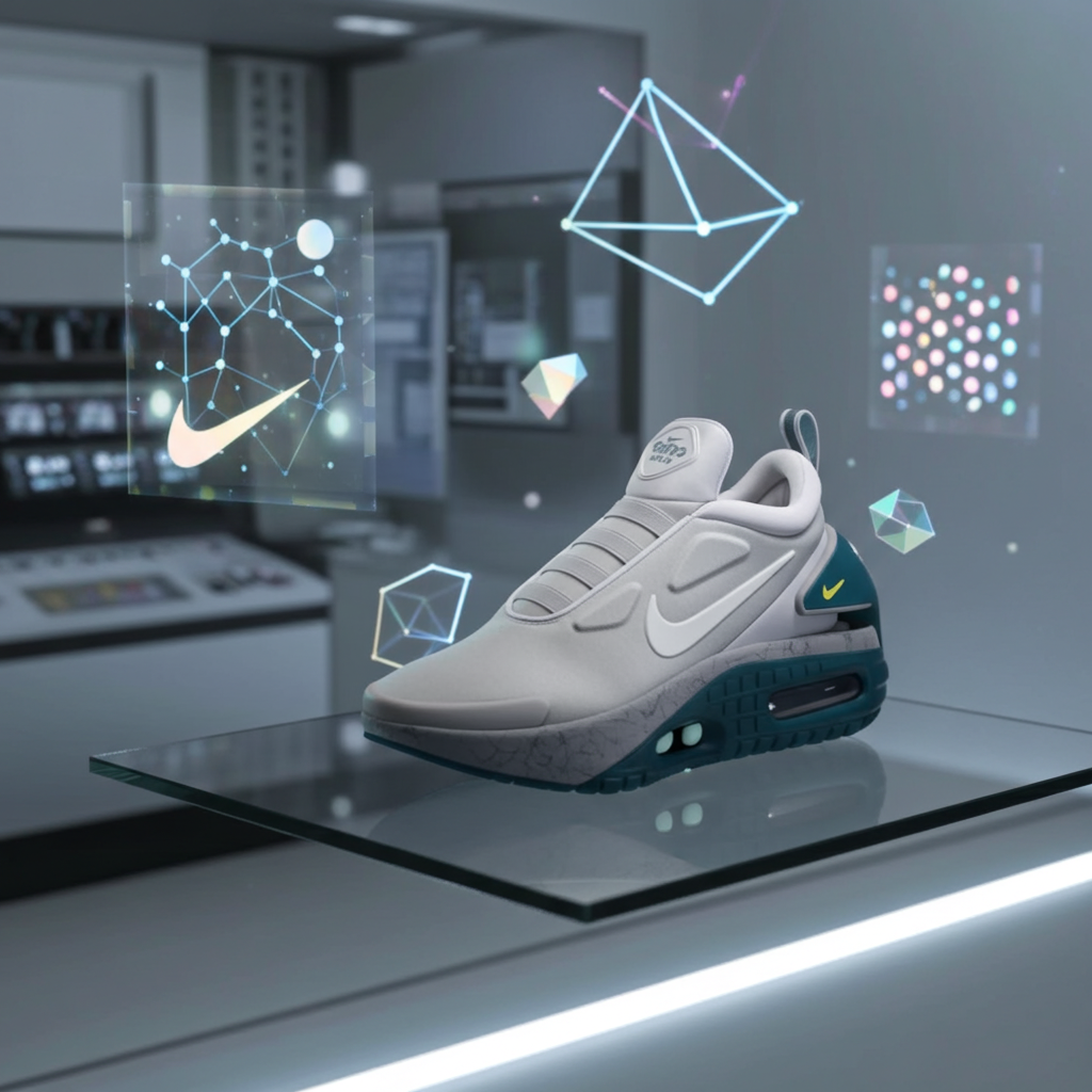 Nike Adapt Auto Max 'Jetstream' Power-Lacing Sneaker – White/Teal