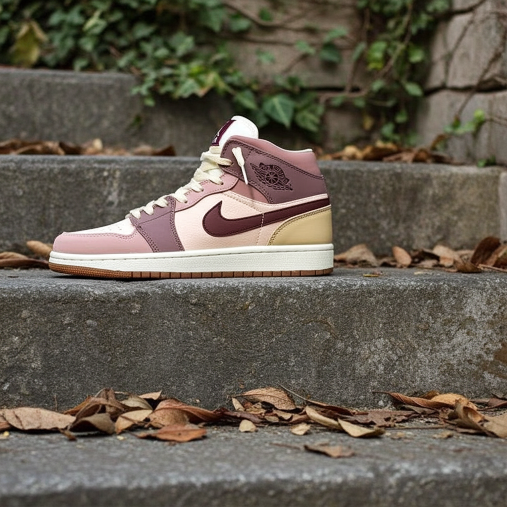 Air Jordan 1 Mid SE Women's 'Dark Pony' – Smoky Mauve/Sanddrift
