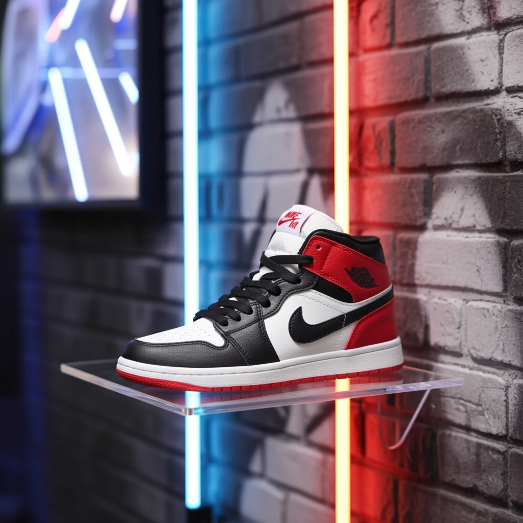 Air Jordan 1 Mid 'Chicago Black Toe' – Gym Red/Black/White