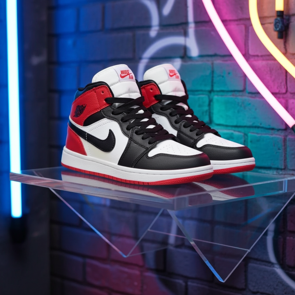 Air Jordan 1 Mid 'Chicago Black Toe' – Gym Red/Black/White