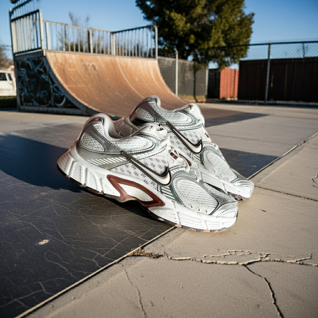 Nike V5 RNR 'Retro Y2K' Runner – Sail/Metallic Silver/Deep Maroon