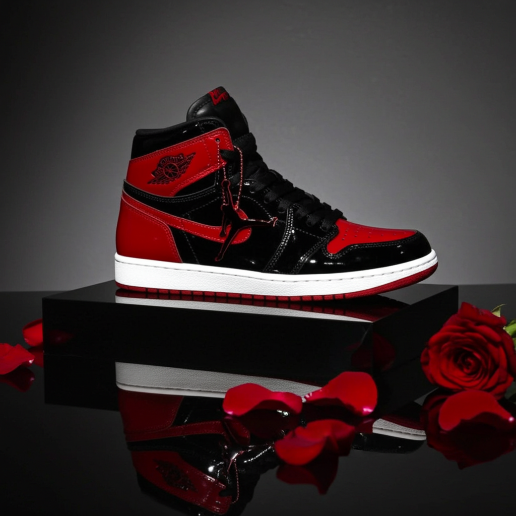 Air Jordan 1 Retro High OG 'Patent Bred' – Black/Varsity Red