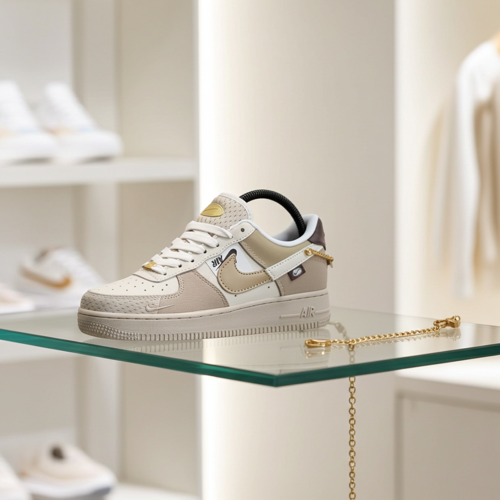 Nike Air Force 1 '07 LX 'Tan Bling' – Sail/Vachetta Tan