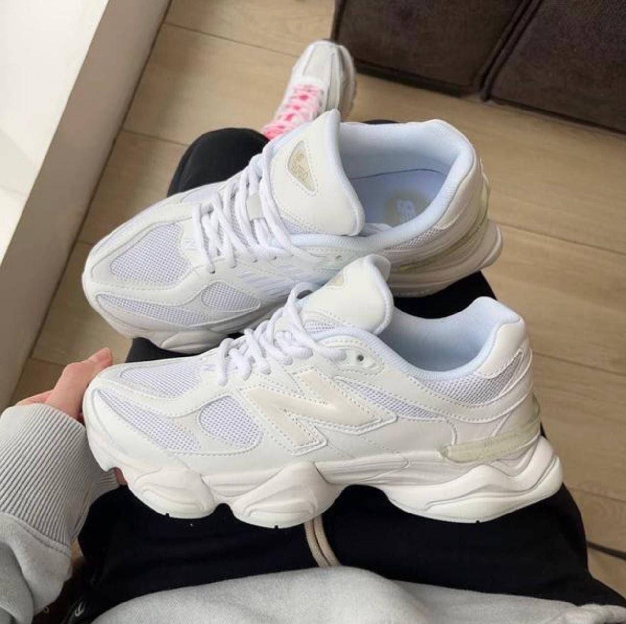 New Balance 9060 – Triple White / Sea Salt