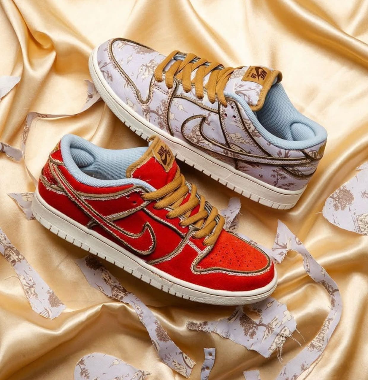 Nike SB Dunk Low "City of Love" Pack – Burgundy Crush & Coconut Milk