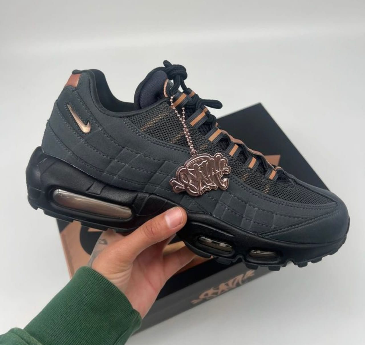 Nike Air Max 95 – Anthracite / Black / Bronze (Custom "Skepta Inspired")
