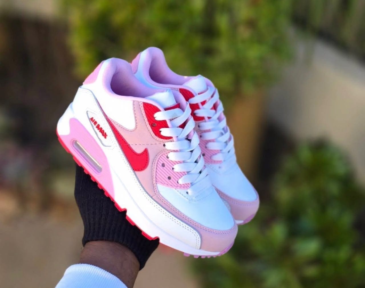 Nike Air Max 90 – White/Pink/Red