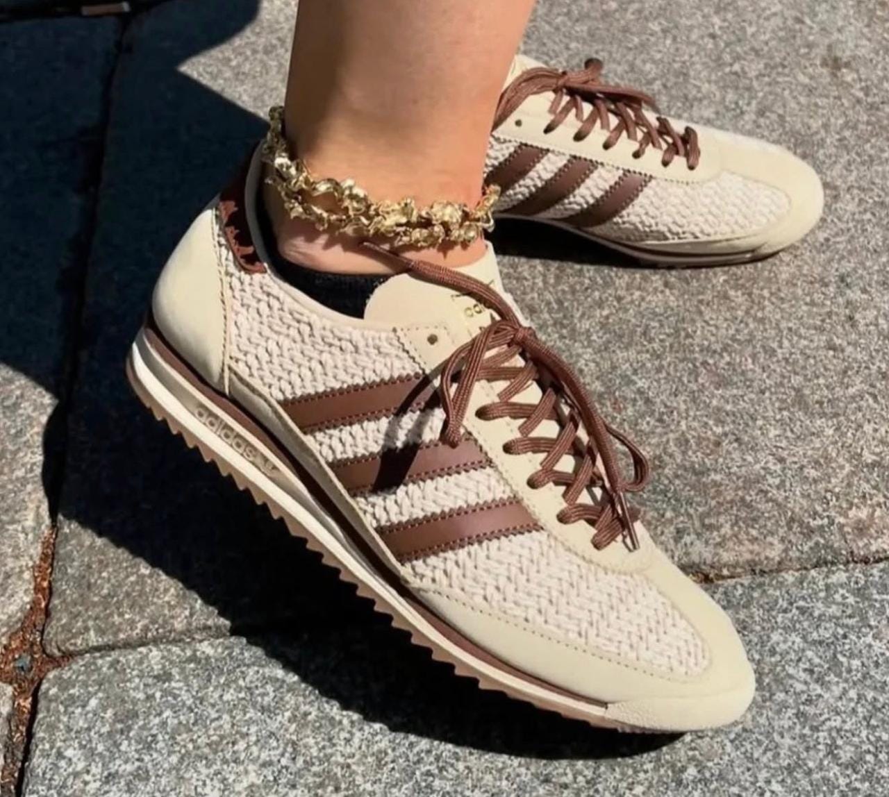Adidas SL 72 Knit – Wonder White / Preloved Brown / Gum