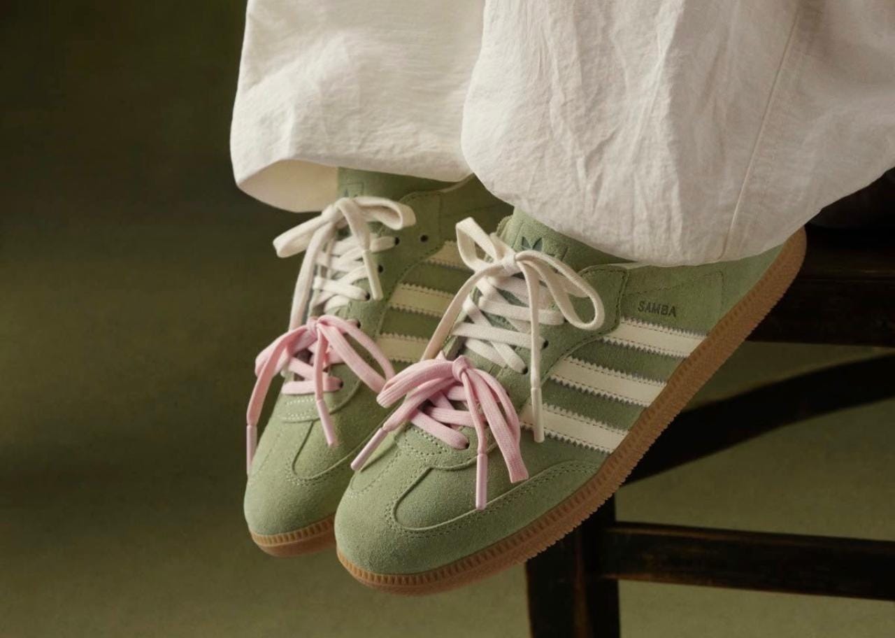 Adidas Samba OG – Green Haze / Cloud White / Gum
