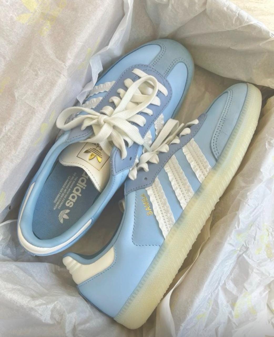 Adidas Samba OG – Clear Sky / Cloud White / Gum