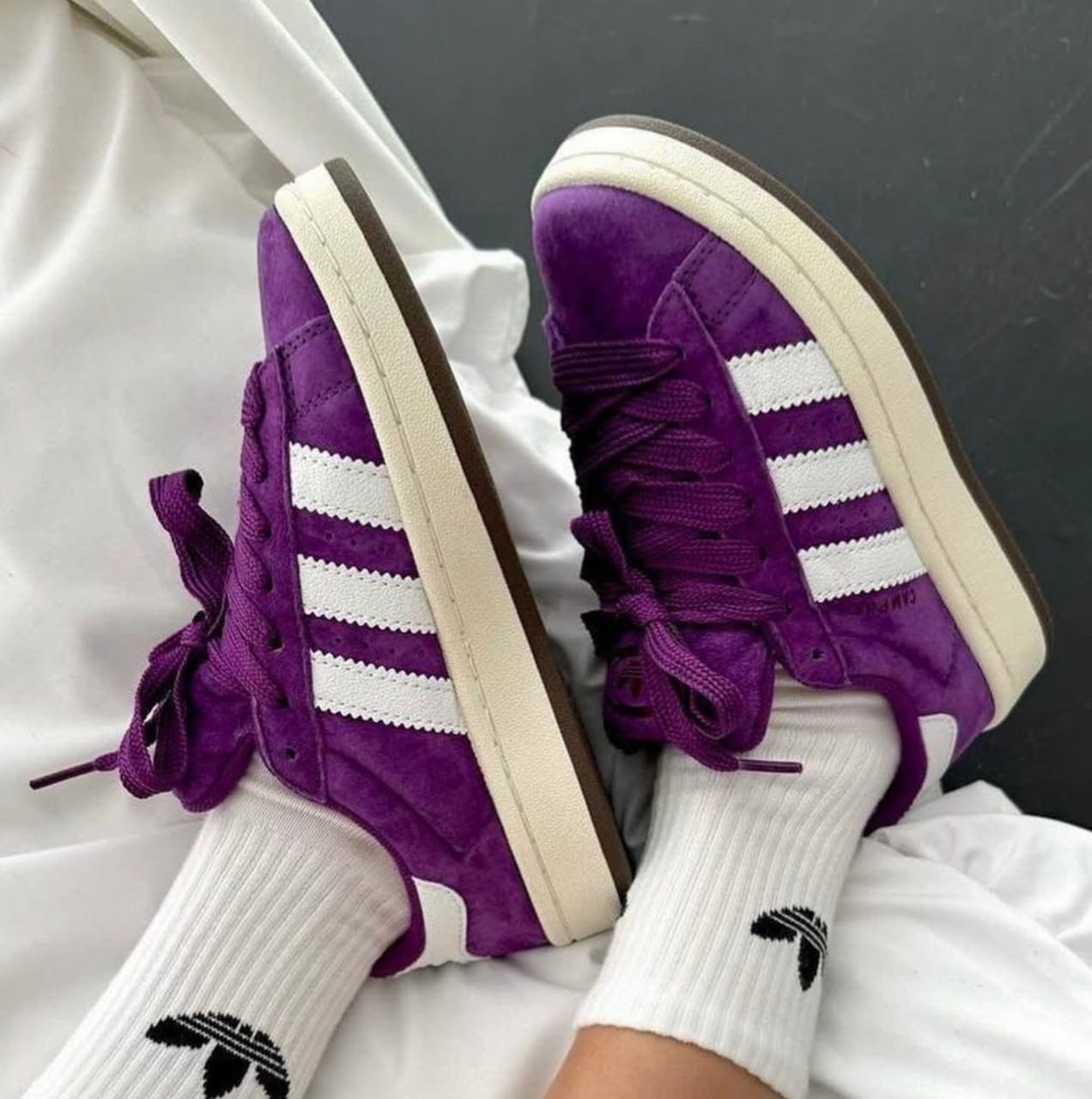Adidas Campus 00s – Bold Purple / Cloud White / Off White