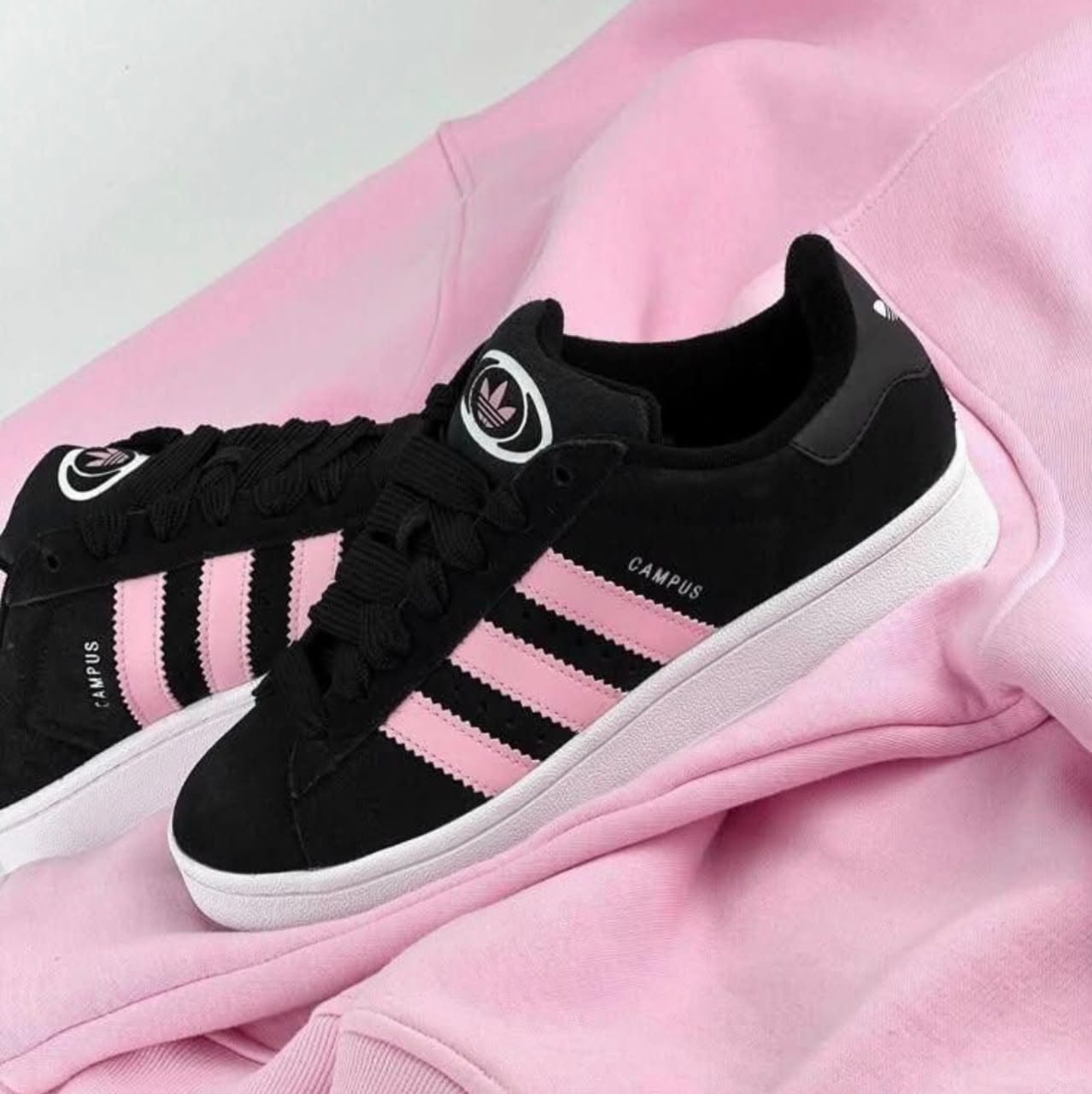 Adidas Campus 00s – Core Black / Clear Pink / Cloud White