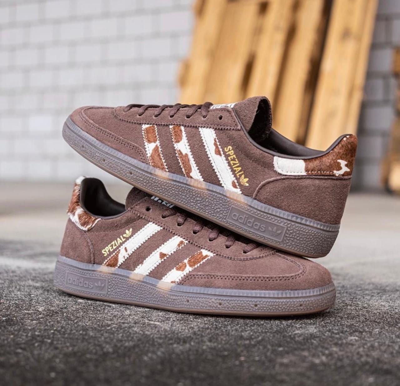 Adidas Handball Spezial – Brown Pony Hair / Cloud White / Brown Gum (Cow Print / Pony Hair Edition)