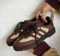 Adidas Sambae – Brown / Cream / Black Platform