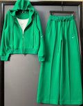 Nike Sportswear Women's Fleece Wide-Leg Tracksuit – Kelly Green