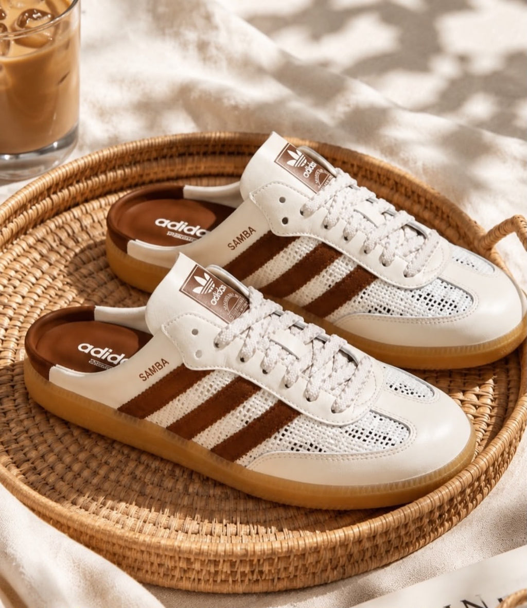Adidas Samba OG – Cloud White / Dark Brown / Gum