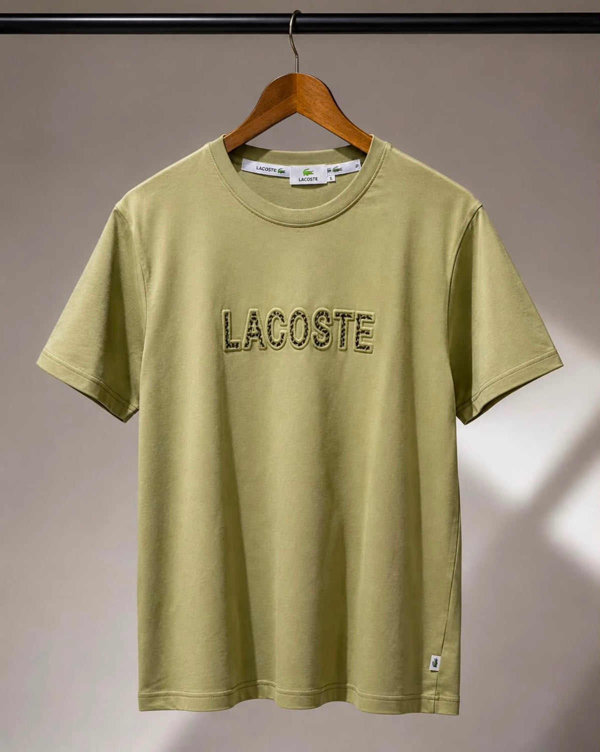Lacoste Loose Fit Heavy Jersey T-Shirt- Khaki