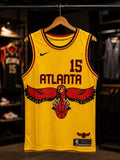 Nike Atlanta Hawks 'Classic Mashup' Vince Carter Jersey – Amarillo Gold/Red