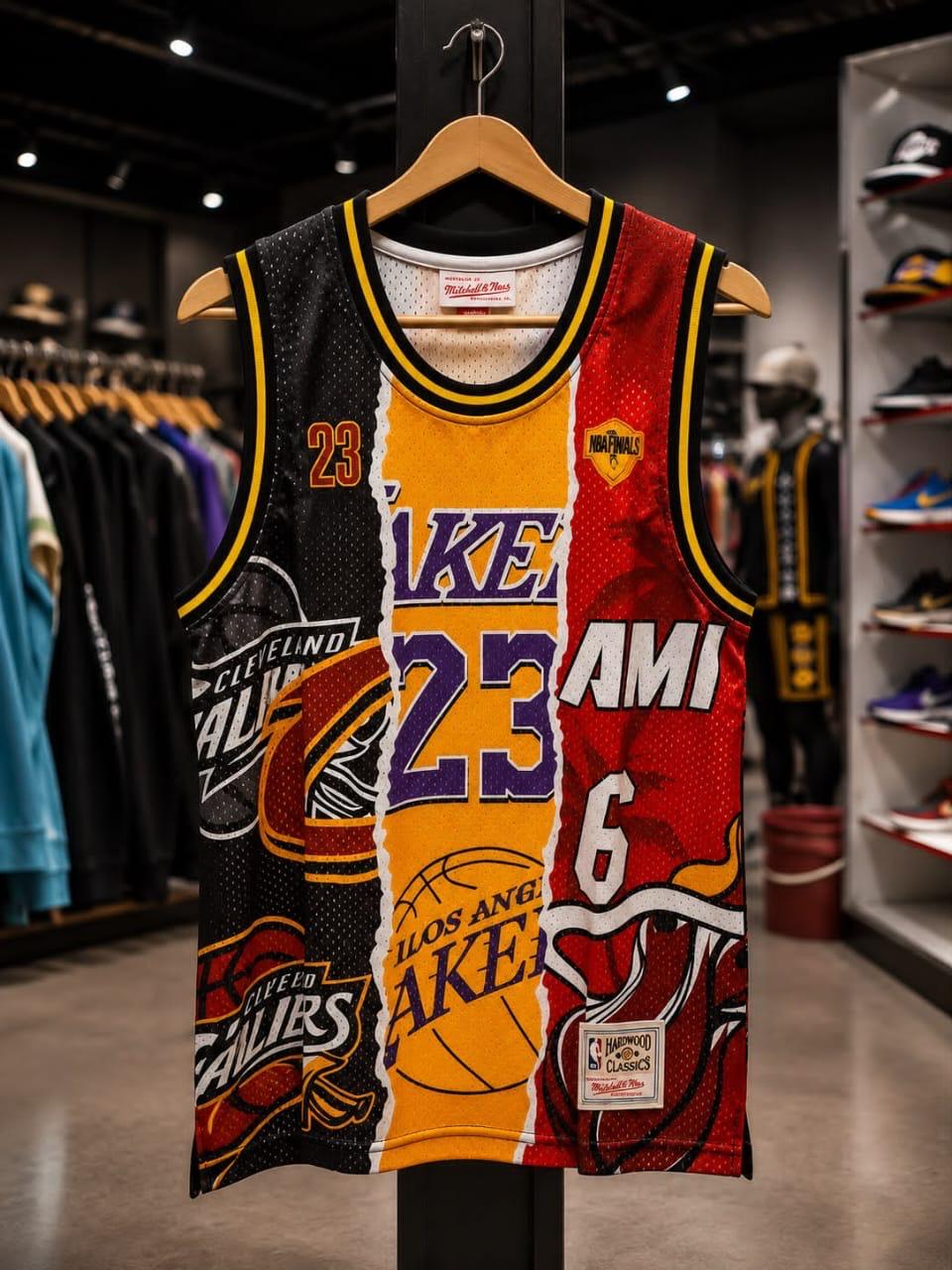 Mitchell & Ness LeBron James 'Career Timeline' Mashup Jersey – Multi-Color