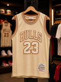 Mitchell & Ness Chicago Bulls '1997-98' Michael Jordan Jersey – Cream/Midas Gold