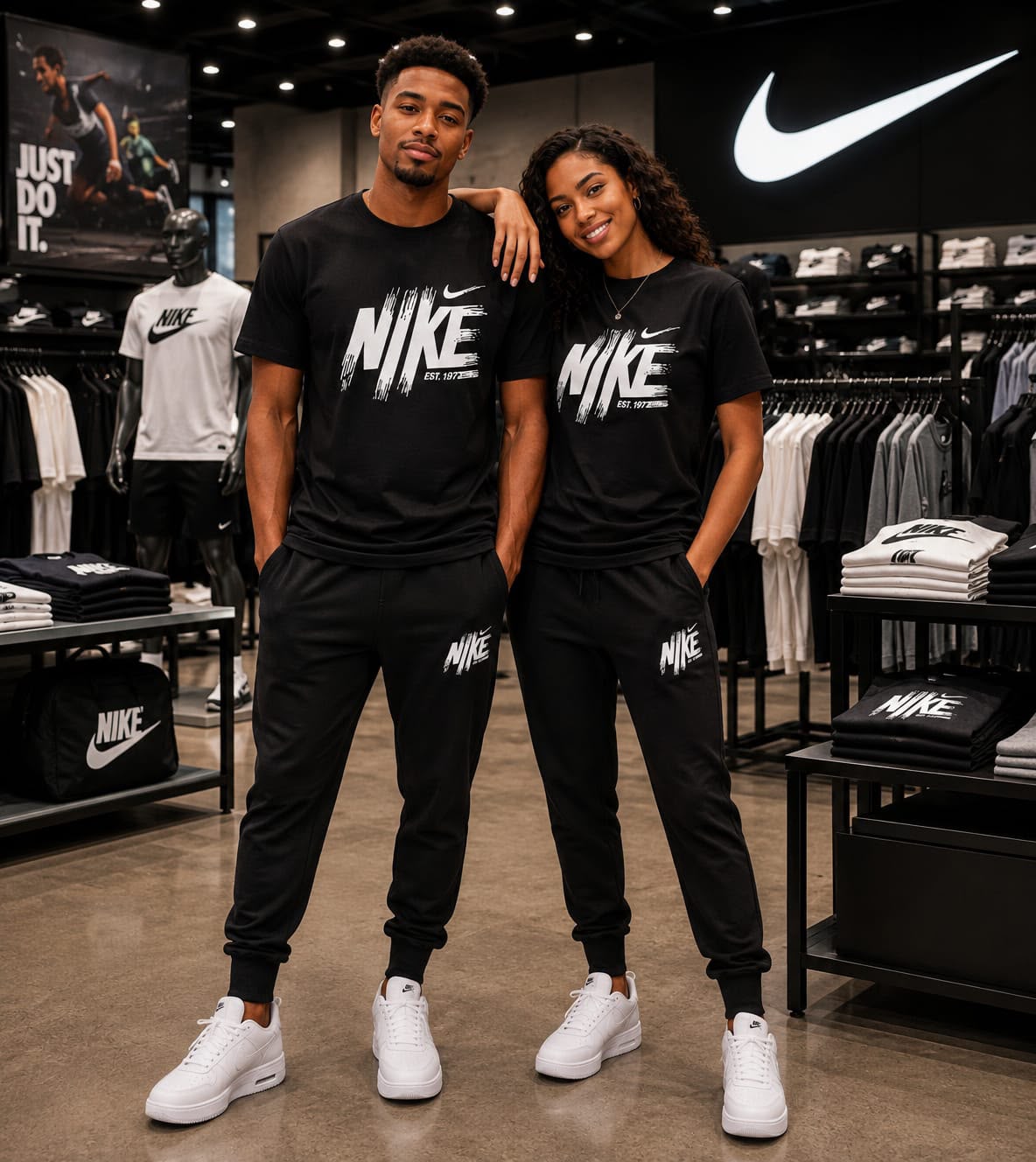 Nike Sportswear 'Est. 1972' 2-Piece Lifestyle Tracksuit Set – Triple Black