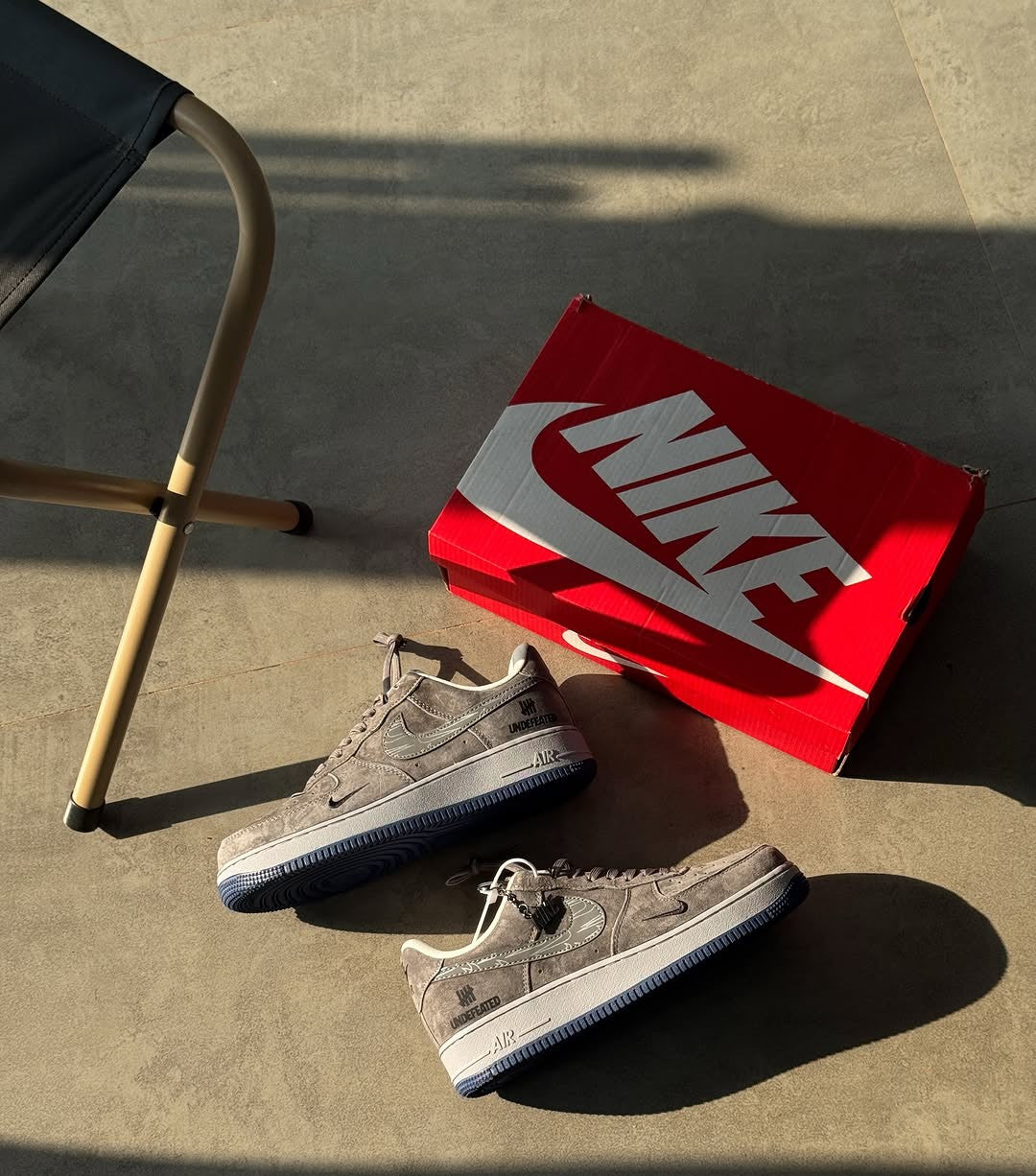 Nike Air Force 1 Low x Undefeated 'Ballistic' – Olive Suede/Dark Navy