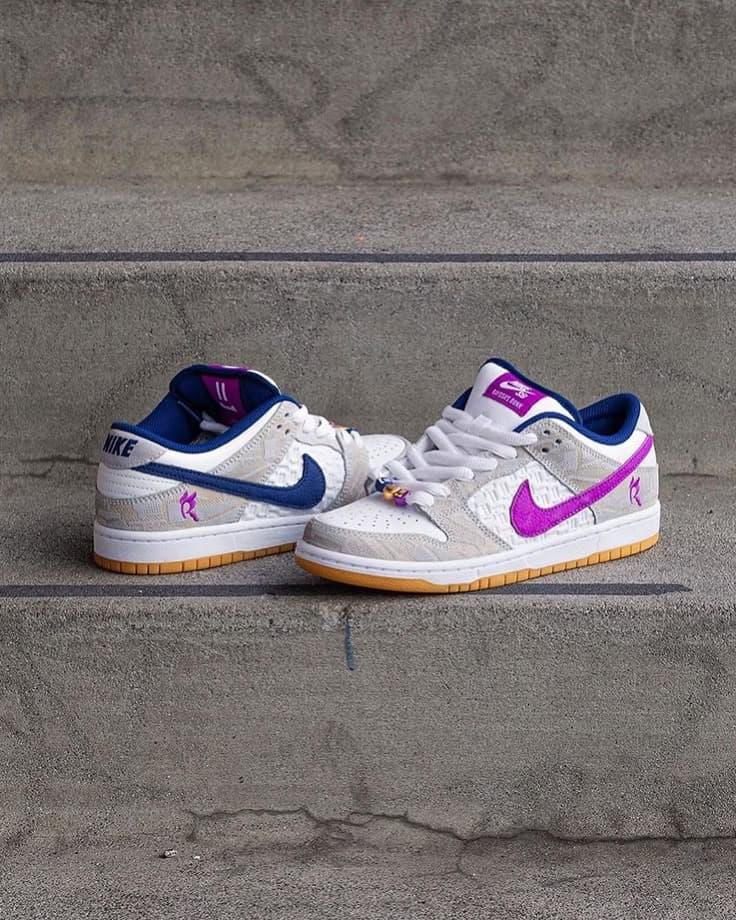 Nike SB Dunk Low Pro x Rayssa Leal – Pure Platinum/Vivid Purple
