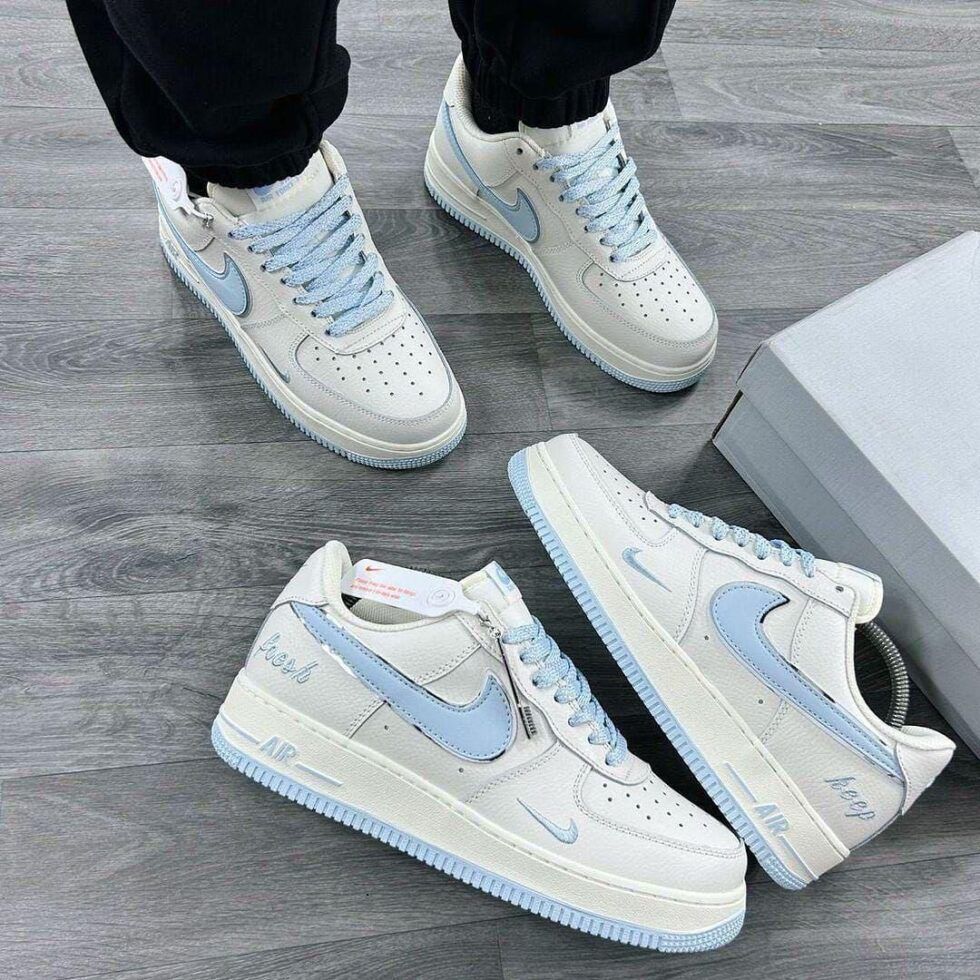 Nike Air Force 1 Low 'Keep Fresh' – White/Baby Blue