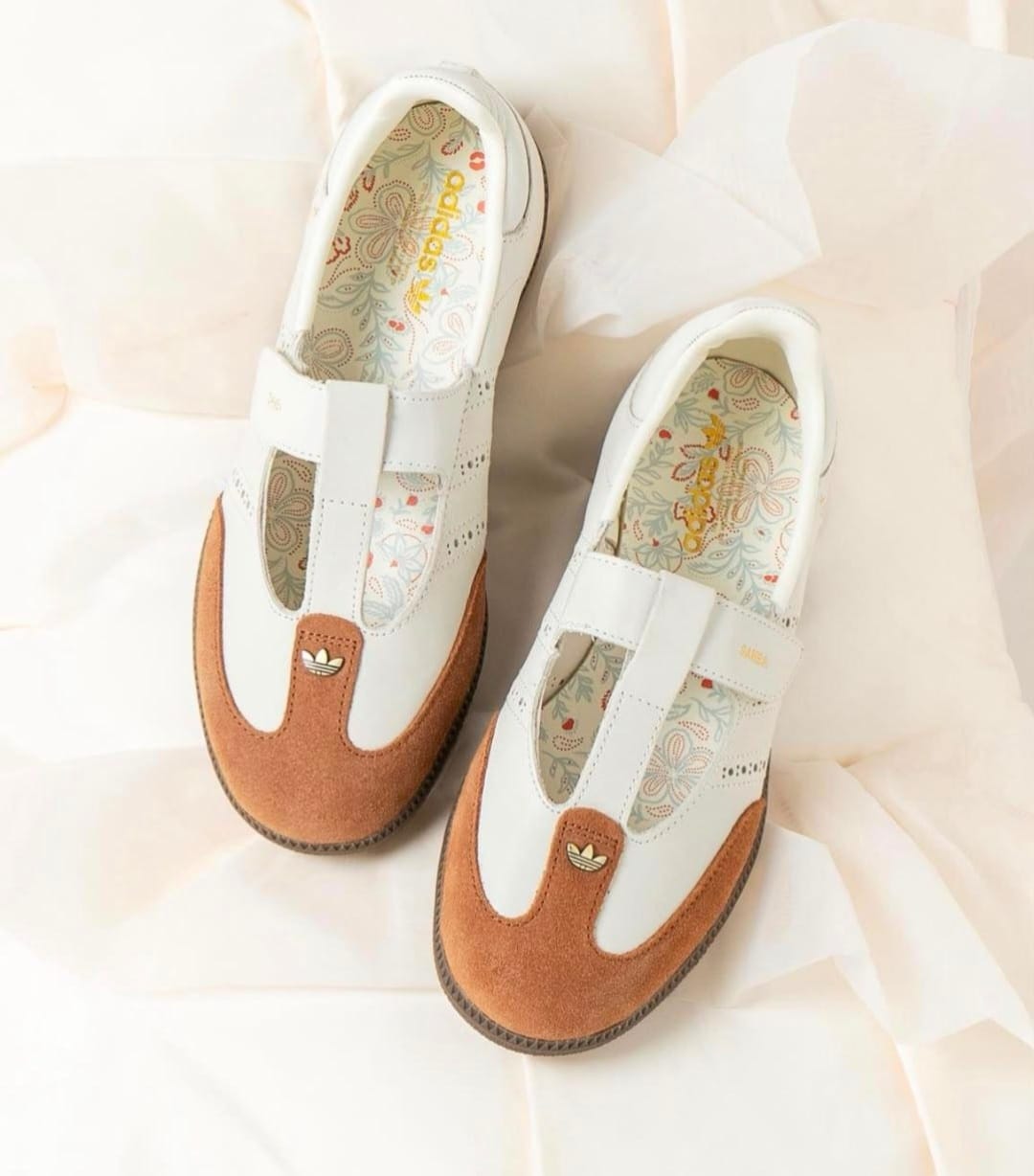 Adidas Originals Samba Jane 'Summer Glow' – Off White/Brown Suede