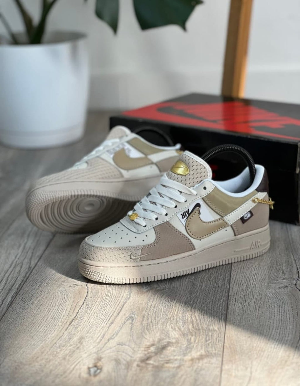 Nike Air Force 1 '07 LX 'Tan Bling' – Sail/Vachetta Tan