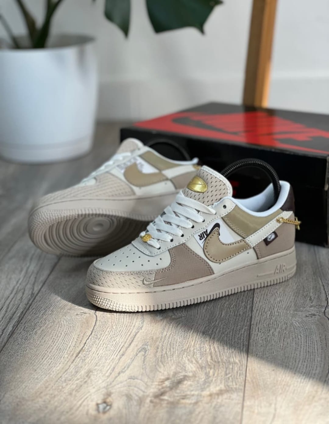 Nike Air Force 1 '07 LX 'Tan Bling' – Sail/Vachetta Tan