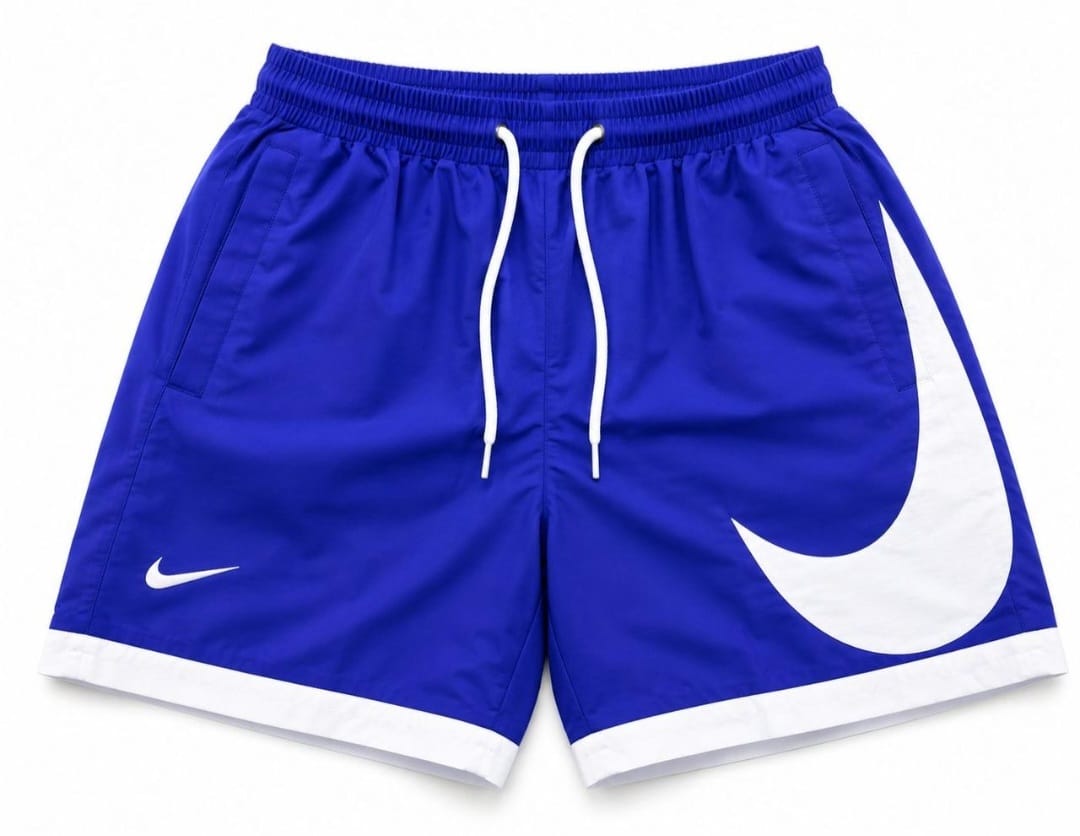 Nike Sportswear Essential Woven Statement Shorts – Game Royal/White (Big Swoosh)