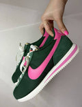 Nike Women's Cortez Textile – Fir Green/Pinksicle