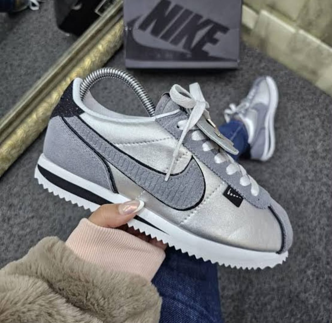 Nike Women's Cortez 'All Petals United' – Metallic Silver/Grey