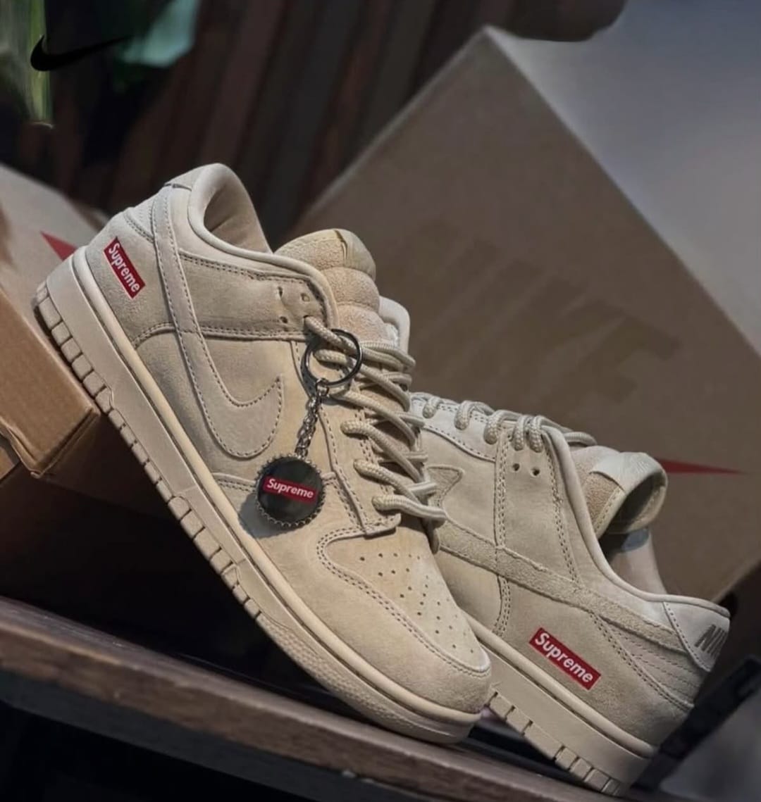 Nike SB Dunk Low x Supreme 'Beige Suede' – Oatmeal/Sand