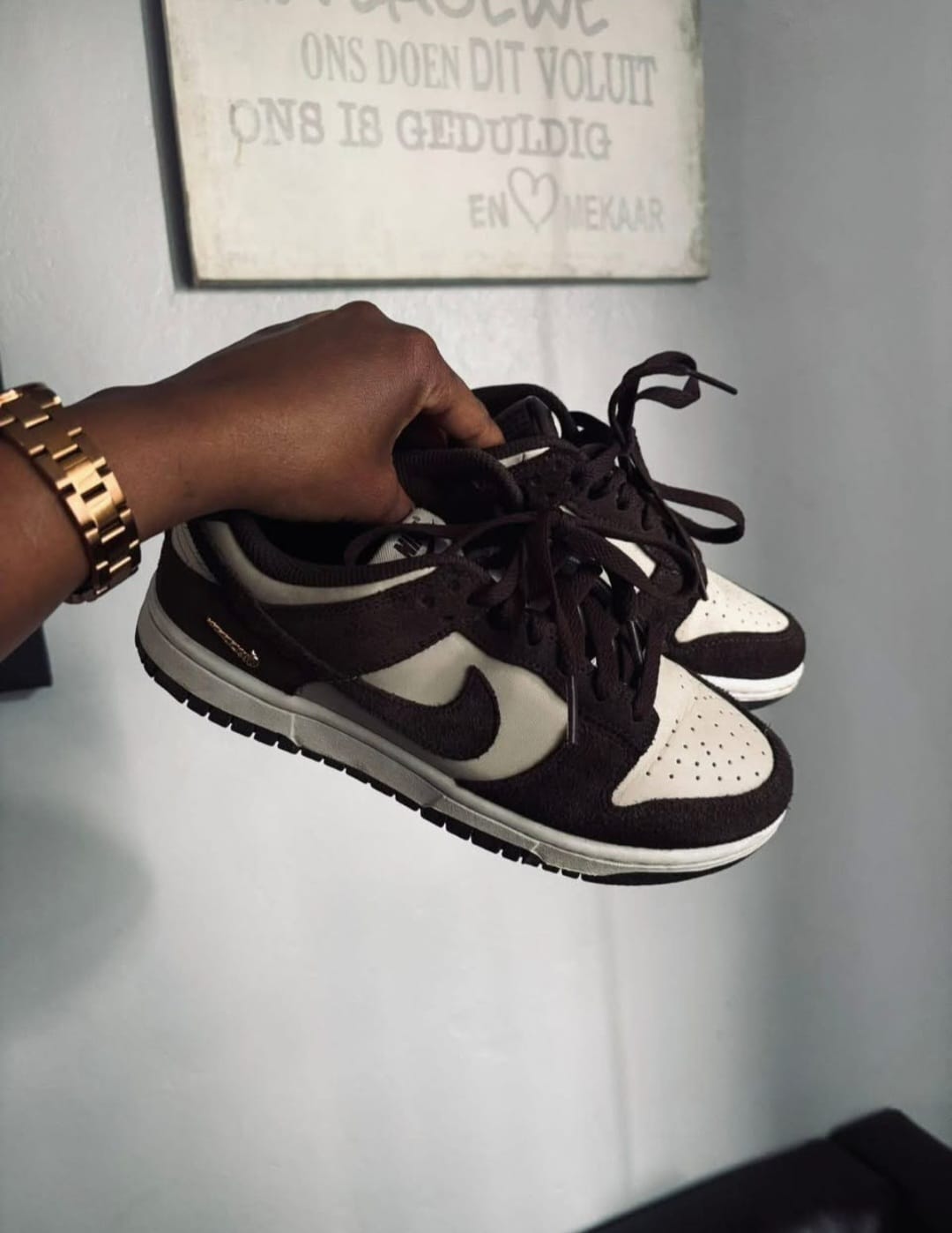 Nike Women's Dunk Low SE Suede 'Baroque Brown' – Light Orewood/Gold