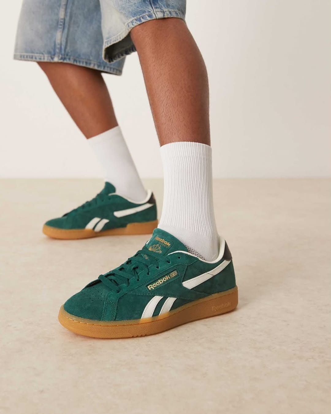Reebok Club C Grounds UK Suede – Field Green/Chalk White/Gum