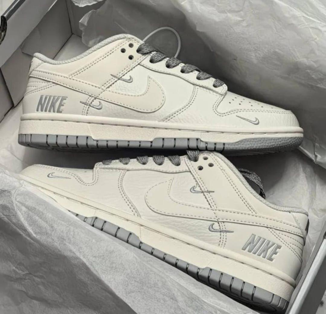 Nike Dunk Low SE 'Multi-Swoosh' – Sail/Light Iron Ore Grey