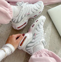 Nike Women's Air Max Plus TN 'Pink Rise' – Summit White/Metallic Silver