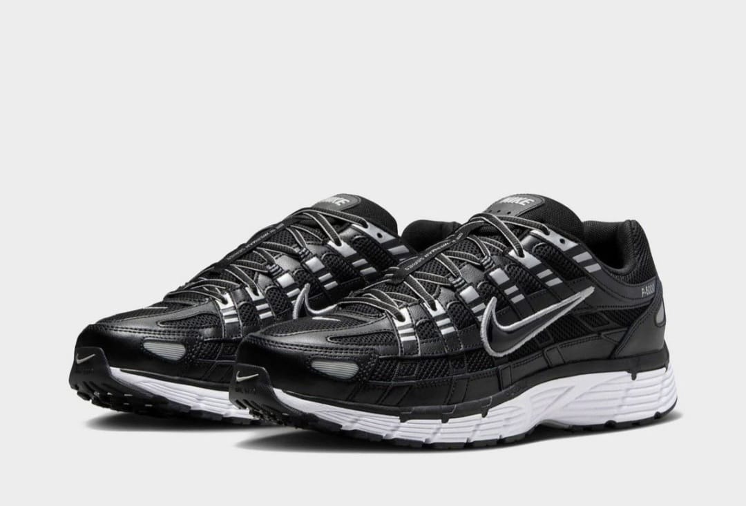 Nike P-6000 'Black & Metallic Silver' – Black/White