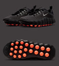 Nike Mind 002 'Black Hyper Crimson' – Black/Chrome/Orange