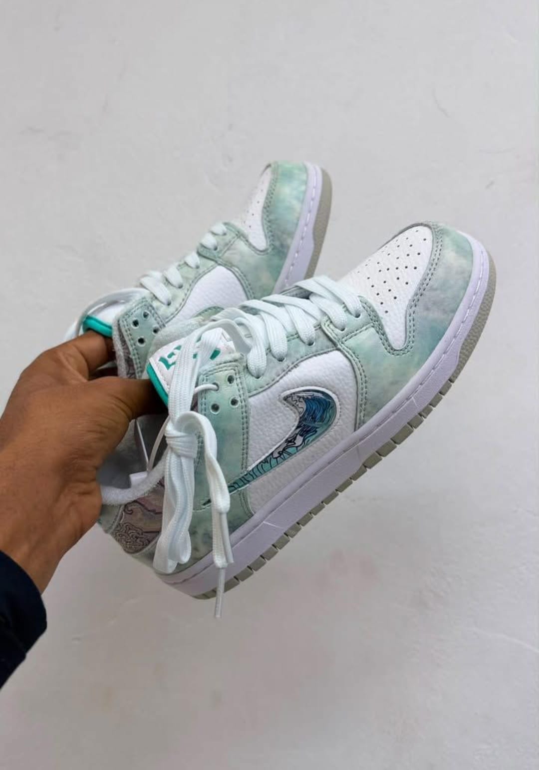 Nike SB Dunk Low 'Year of the Dragon: Steam Puppet' – Seafoam Green/White