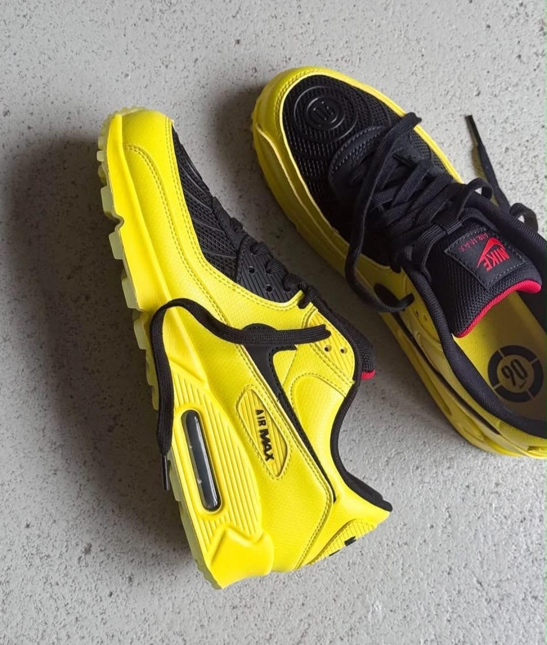 Nike Air Max 90 'Total 90 Laser' – Zest Yellow/Black/Fire Red