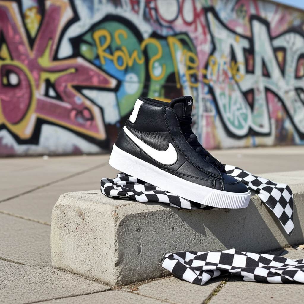 Nike Blazer Mid Victory Women's 'Black Off-Noir' – White/Black