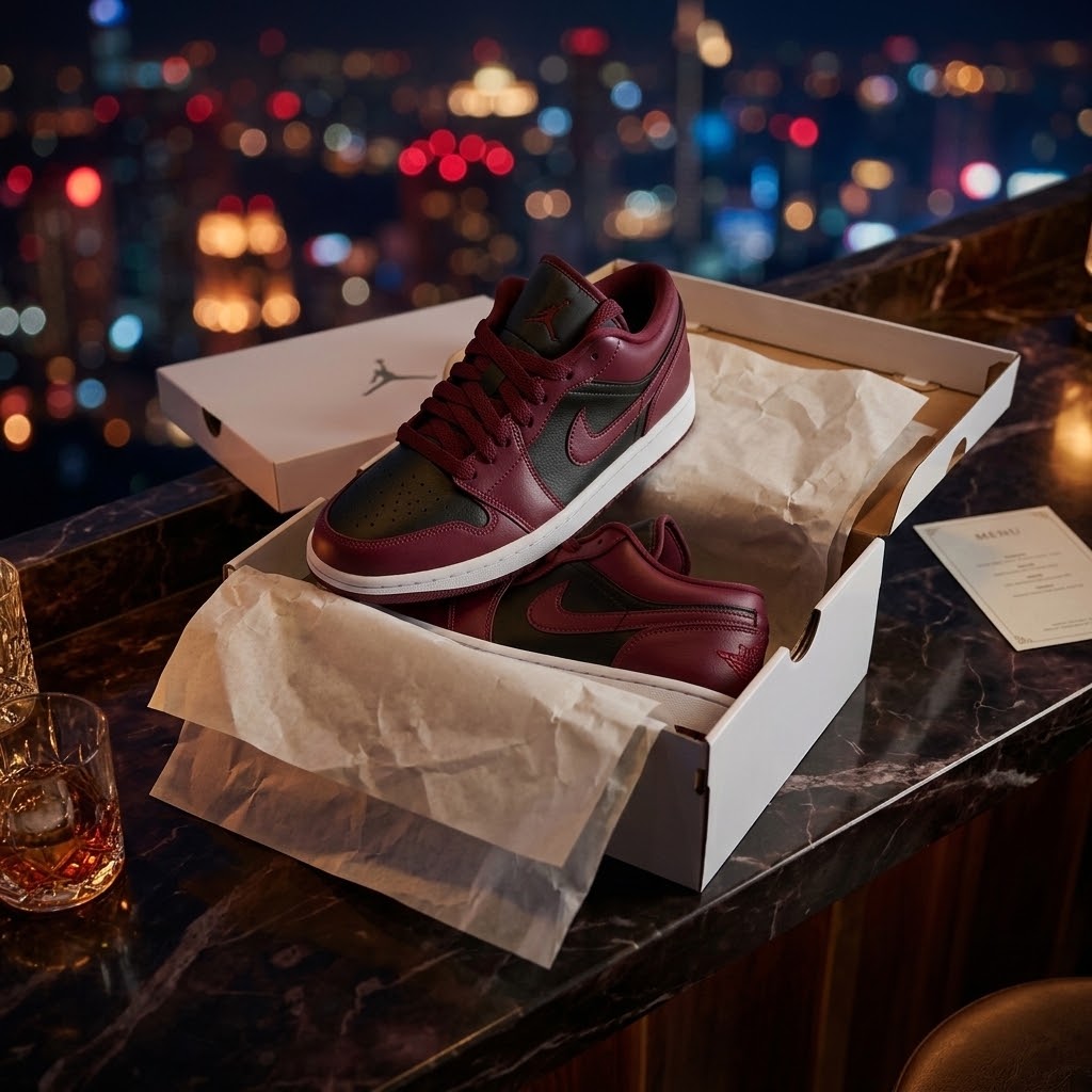 Jordan 1 Low Women's 'Dark Beetroot' – Dark Beetroot/Black