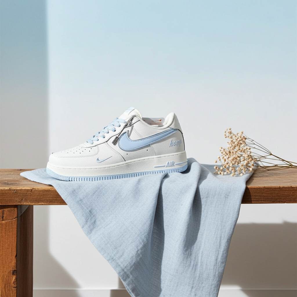 Nike Air Force 1 Low 'Keep Fresh' – White/Baby Blue
